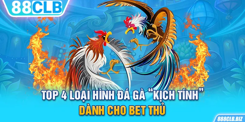 Top 4 loại hình đá gà “kịch tính” dành cho bet thủ