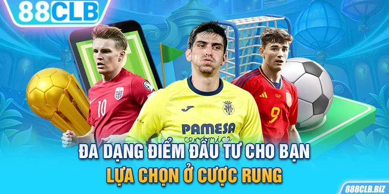 Đa dạng điểm đầu tư cho bạn lựa chọn ở cược rung